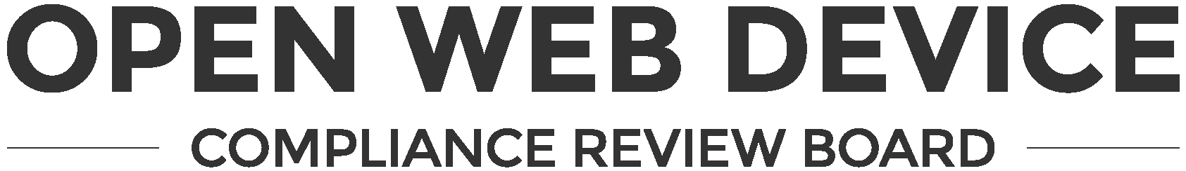 Open Web Device Compliance Review Board